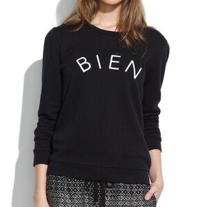 Madewell Bien Fait Black Sweatshirt -  Size XS